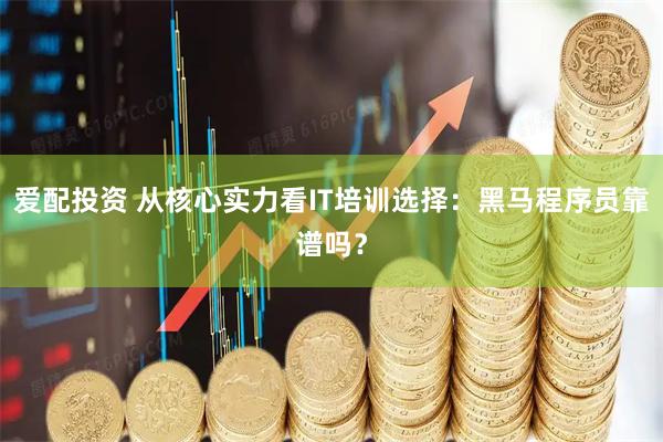 爱配投资 从核心实力看IT培训选择：黑马程序员靠谱吗？
